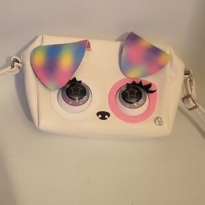 Purse pets Leoluxe rainbow pup interactive purse